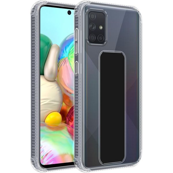 Cadorabo Cover Protettiva Per Samsung Galaxy A51 4G / M40S Custodia In Silicone Tpu Nero Cover Funzione Stand-image