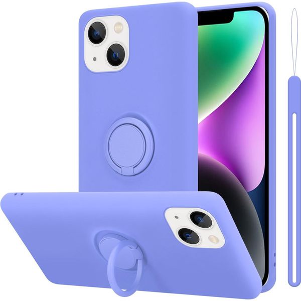 Custodia Cadorabo Per Apple Iphone 14 Custodia Protettiva In Viola Custodia Del Telefono Cellulare Tpu Custodia Cover-image
