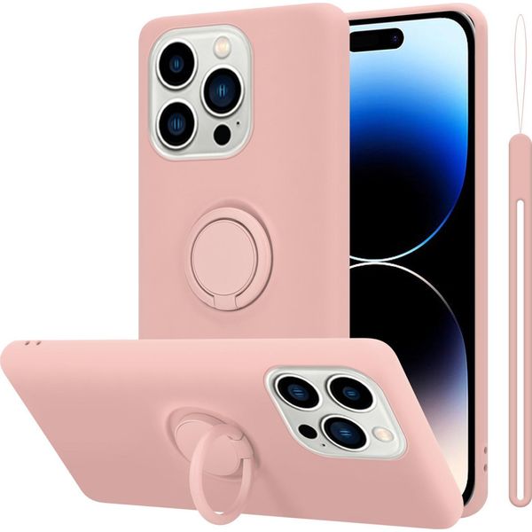 Custodia Cadorabo Per Apple Iphone 14 Pro Custodia Protettiva In Rosa Custodia Per Telefono Cellulare Tpu Custodia Cover-image