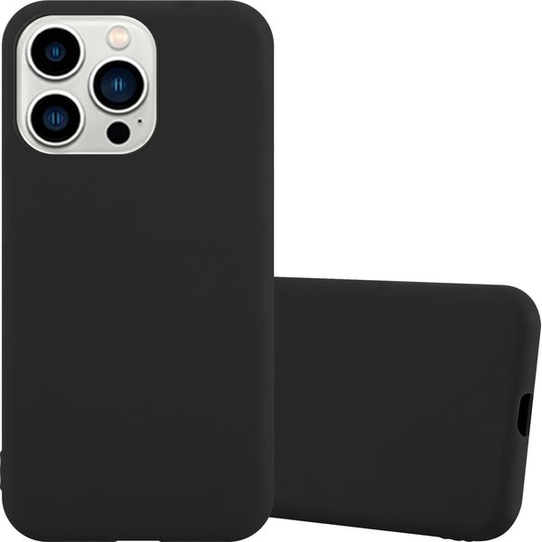 Custodia Cadorabo Per Apple Iphone 14 Pro Custodia Protettiva In Nero Custodia Per Cellulare Tpu Custodia In Silicone Cover-image