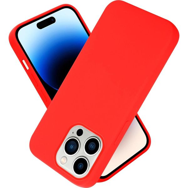 Cadorabo Custodia Protettiva Per Apple Iphone 14 Pro Custodia In Rosso Telefono Cellulare Custodia Cover Tpu Etui-image