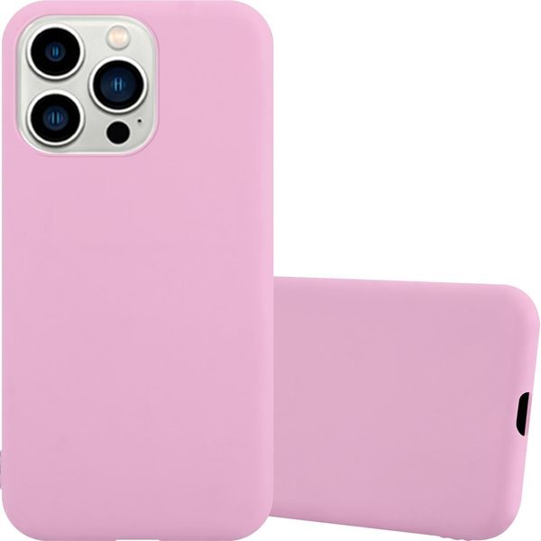 Custodia Cadorabo Per Apple Iphone 14 Pro Custodia Protettiva In Rosa Custodia Per Cellulare Tpu Custodia In Silicone Cover-image