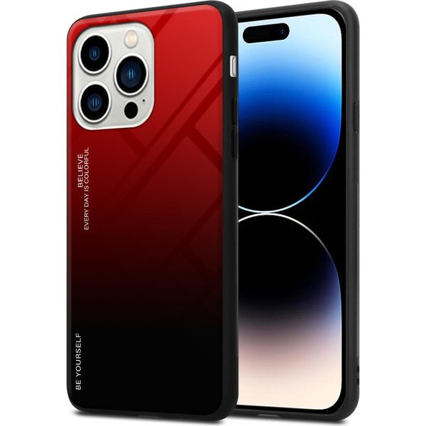 Cadorabo Custodia Per Apple Iphone 14 Pro Custodia Protettiva In Nero Custodia Per Cellulare Custodia In Tpu Custodia Cover Cover Vetro Temperato-image