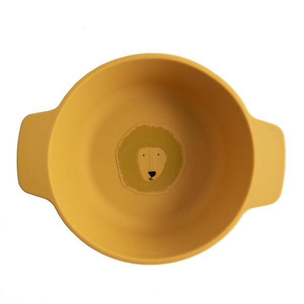Ciotola Per Bambini In Silicone Trixie - Mr Lion - Giallo - Stoviglie Sicure Per Bambini-image