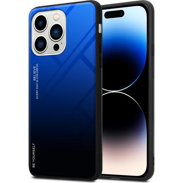 Cadorabo Custodia Per Apple Iphone 14 Pro Max Custodia Protettiva In Nero Custodia Per Cellulare Tpu Etui Cover Case Vetro Temperato-image