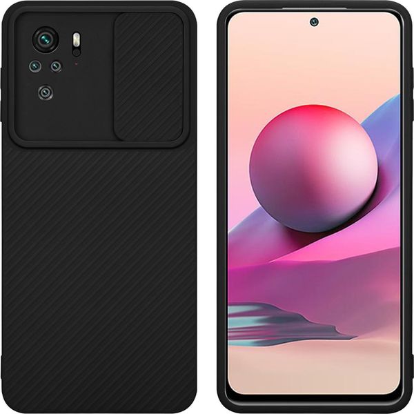 Cadorabo Custodia Per Xiaomi Redmi Note 10 4G / Redmi Note 10S Custodia Protettiva In Nero Custodia Per Cellulare Tpu Etui Custodia Cover-image