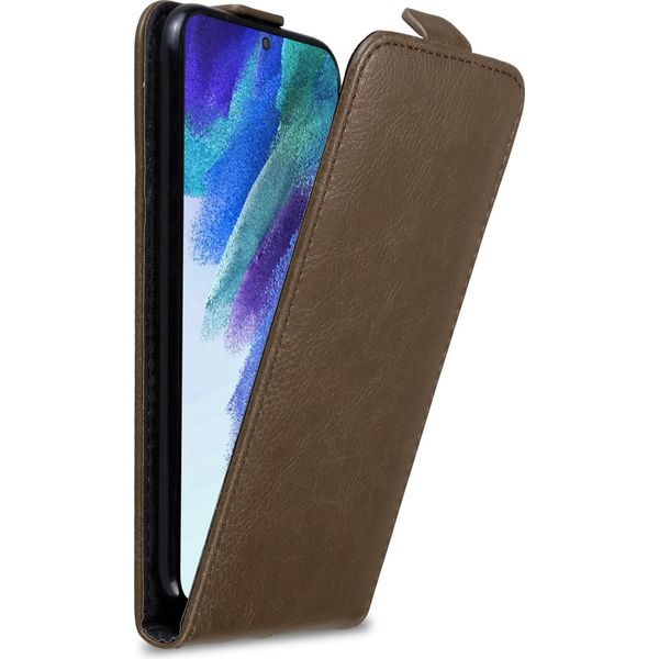 Cadorabo Cover Per Samsung Galaxy S22 Cover Protettiva In Marrone Flip Case Custodia Del Telefono Cellulare Cover-image