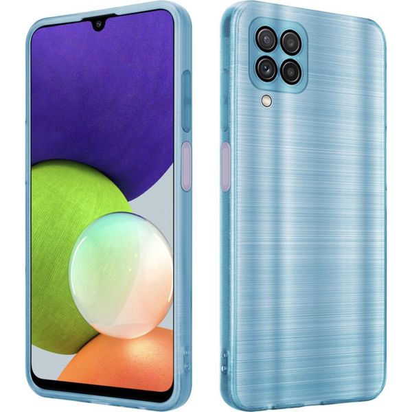 Cadorabo Cover Per Samsung Galaxy A22 4G Cover Protettiva In Turchese Custodia Per Cellulare Tpu Custodia In Silicone Custodia-image