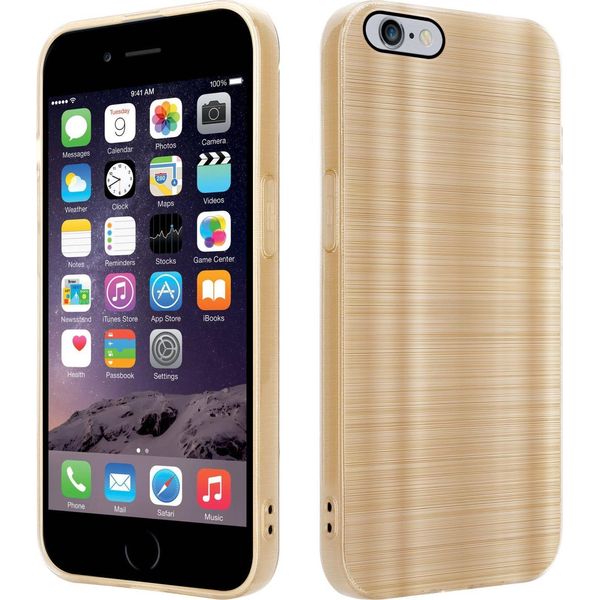 Cadorabo Custodia Per Apple Iphone 6 Plus / 6S Plus Copertura Protettiva In Oro Custodia Per Telefono Cellulare Custodia In Silicone Tpu-image