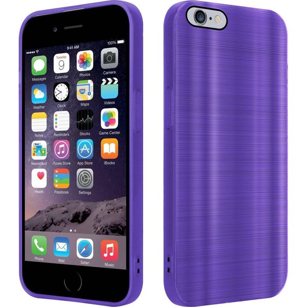 Cadorabo Custodia Per Apple Iphone 6 Plus / 6S Plus Custodia Protettiva In Viola Custodia Del Telefono Cellulare Custodia In Silicone Tpu Custodia-image