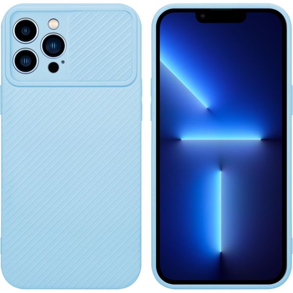 Cadorabo Custodia Per Apple Iphone 13 Pro Max Custodia Protettiva In Blu Custodia Per Telefono Cellulare Custodia In Tpu Custodia Cover Camera Protection-image