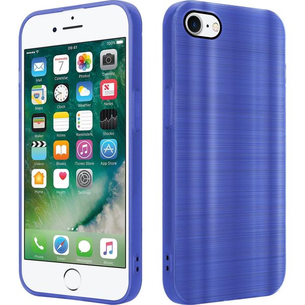 Cadorabo Copertura Per Apple Iphone 7 / 7S / 8 / Se 2020 Copertura Protettiva In Viola Telefono Cellulare Copertura Tpu Custodia In Silicone Custodia-image