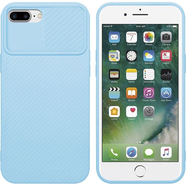 Cadorabo Custodia Per Apple Iphone 7 Plus / 7S Plus / 8 Plus Custodia Protettiva In Blu Custodia Per Cellulare Custodia Tpu Cover-image