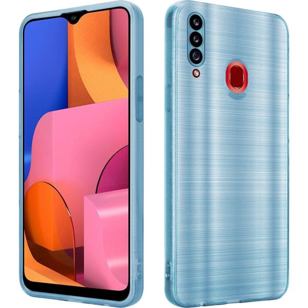 Cadorabo Cover Per Samsung Galaxy A20S Cover Protettiva In Turchese Custodia Per Cellulare Tpu Custodia In Silicone Custodia-image