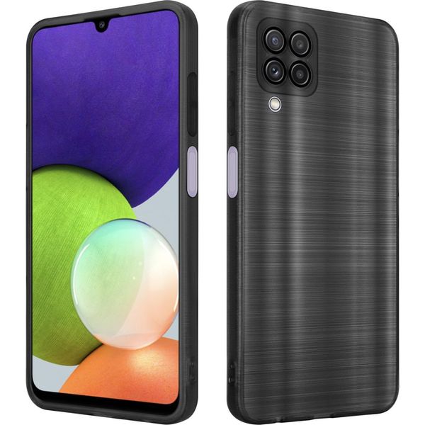 Cadorabo Cover Per Samsung Galaxy A22 4G Cover Protettiva In Nero Custodia Del Telefono Cellulare Tpu Custodia In Silicone Custodia-image