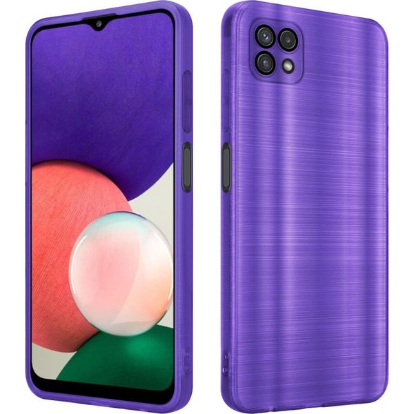 Cadorabo Cover Per Samsung Galaxy A22 5G Cover Protettiva In Viola Custodia Del Telefono Cellulare Tpu Custodia In Silicone Caso-image