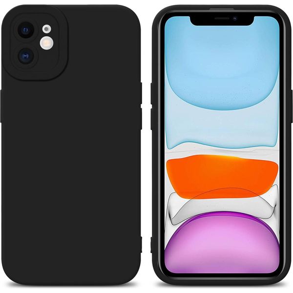 Custodia Cadorabo Per Apple Iphone 12 Custodia Protettiva In Tpu Nero Custodia In Silicone Custodia Per Telefono Cellulare-image