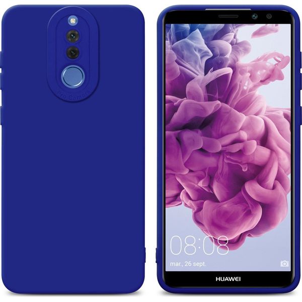 Cadorabo Cover Per Huawei Mate 10 Lite Cover Protettiva In Tpu Blu Custodia In Silicone Custodia Per Cellulare-image