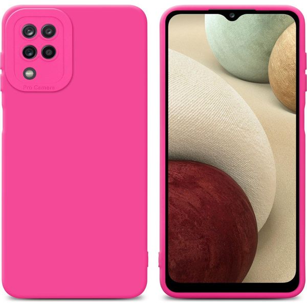 Cadorabo Cover Per Samsung Galaxy A12 / M12 Cover Protettiva In Tpu Rosa Custodia In Silicone Custodia Del Telefono Cellulare-image