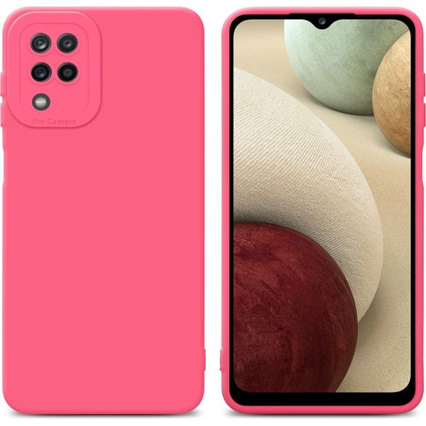 Cadorabo Cover Per Samsung Galaxy A12 / M12 Cover Protettiva In Tpu Rosso Custodia In Silicone Custodia Del Telefono Cellulare-image