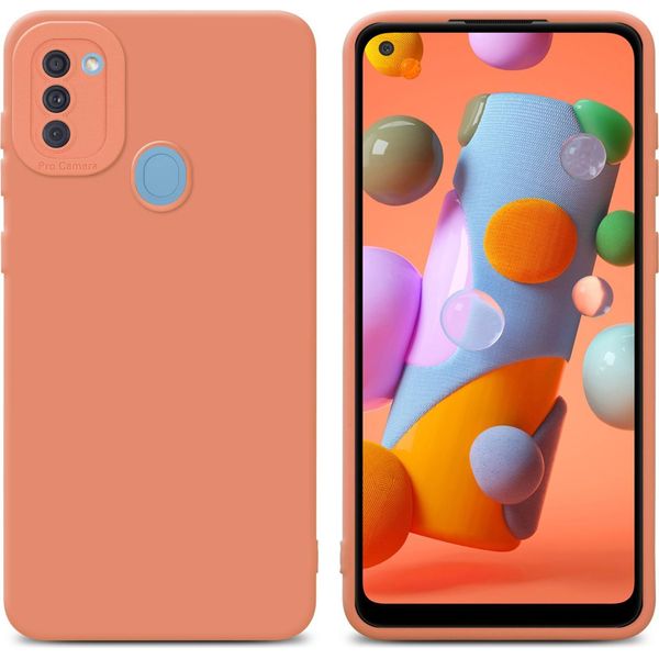 Cadorabo Cover Per Samsung Galaxy A11 / M11 Cover Protettiva In Tpu Arancione Custodia In Silicone Custodia Del Telefono Cellulare-image