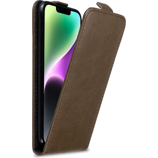 Custodia Cadorabo Per Apple Iphone 14 Plus Custodia Protettiva In Marrone Custodia Flip Per Telefono Cellulare Custodia Cover-image