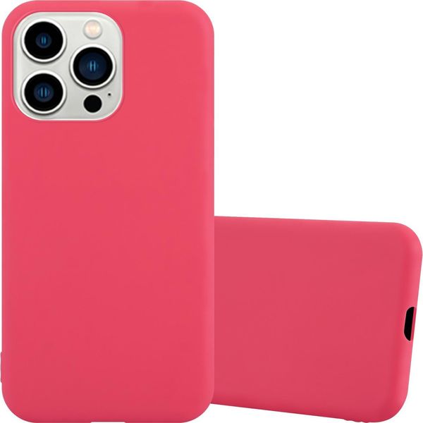 Cadorabo Custodia Per Apple Iphone 14 Pro Max Custodia Protettiva In Rosso Custodia Per Telefono Cellulare Custodia In Silicone Tpu Cover-image
