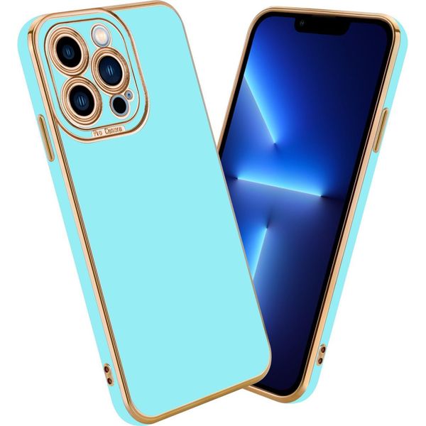 Custodia Cadorabo Per Apple Iphone 13 Pro Custodia Protettiva In Turchese Custodia Del Telefono Cellulare Cover Case Tpu Protezione Fotocamera-image