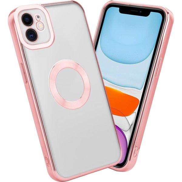 Cadorabo Custodia Protettiva Per Apple Iphone 12 Custodia In Trasparente Telefono Cellulare Cover Tpu Custodia Cromo-image