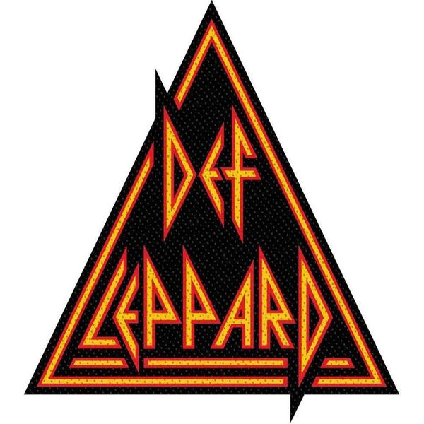 Def Leppard - Collo - Patch - Logo In Poliestere RO3737 (Taglia Unica) (Nero/Rosso/Giallo)-image