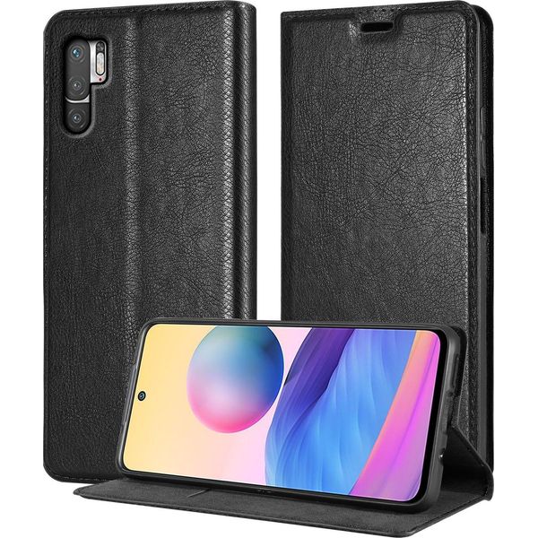 Cadorabo Cover Per Xiaomi Redmi Note 10 Pro Cover Protettiva In Nero Custodia Per Cellulare Cover Chiusura Magnetica-image