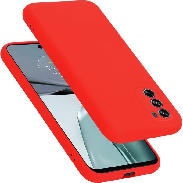 Cadorabo Custodia Protettiva Per Motorola Moto G62 5G In Rosso Custodia Del Telefono Cellulare Custodia Cover Tpu Etui-image