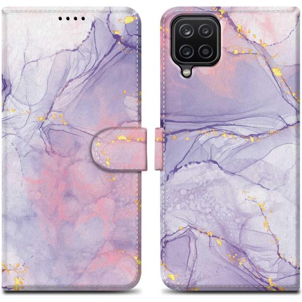 Cadorabo Custodia Protettiva Per Samsung Galaxy A12 / M12 Case Design Viola Custodia Per Telefoni Cellulari Custodia Protettiva Custodia Magnetica Custodia Cover-image