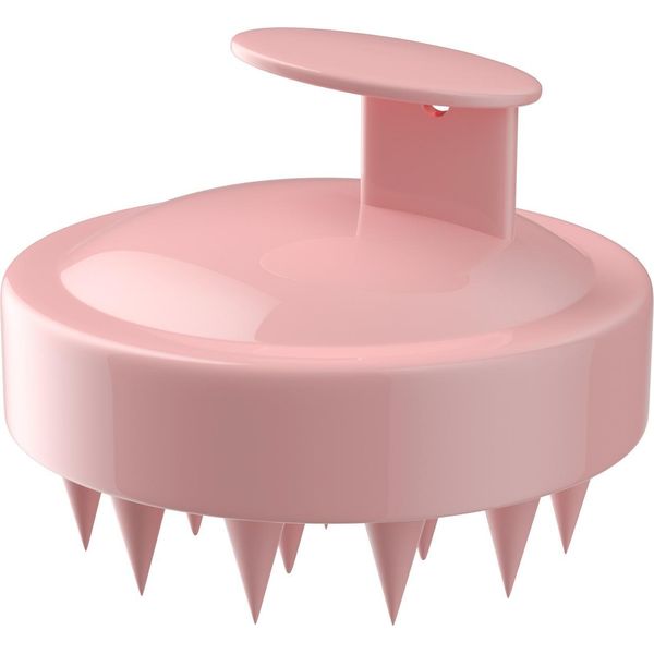 Intirilife Spazzola Per Massaggio Del Cuoio Capelluto In Silicone Per Bagnato E Asciutto In Rosa - Massaggio Del Cuoio Capelluto, Spazzola Per Capelli Per Massaggiare Con Lo Shampoo, Massaggio Del Cuoio Capelluto, Stimolante-image