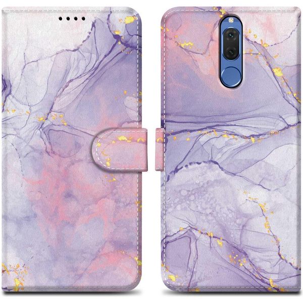 Cadorabo Custodia Protettiva Per Huawei Mate 10 Lite Cover Design Viola Telefono Cellulare Custodia Protettiva Cover Cover Magnetica Cover-image