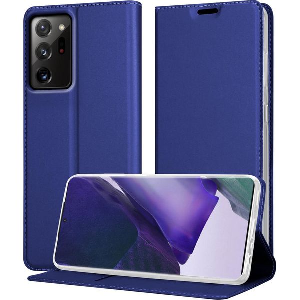 Cadorabo Custodia Per Cellulare Per Samsung Galaxy Note 20 Ultra Custodia Protettiva In Blu Cover Etui Book Case Booklet-image