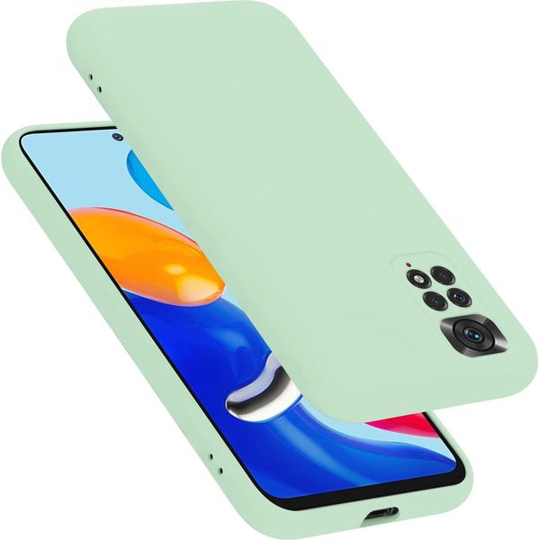 Cadorabo Custodia Protettiva Per Xiaomi Redmi Note 11 4G / 11S 4G Custodia In Verde Telefono Cellulare Case Cover Tpu Etui-image