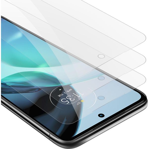 Cadorabo 3X Pellicola Protettiva Per Motorola Moto G72 In Crystal Clear Pellicola Protettiva Temperata Per Schermo Corazzato-image