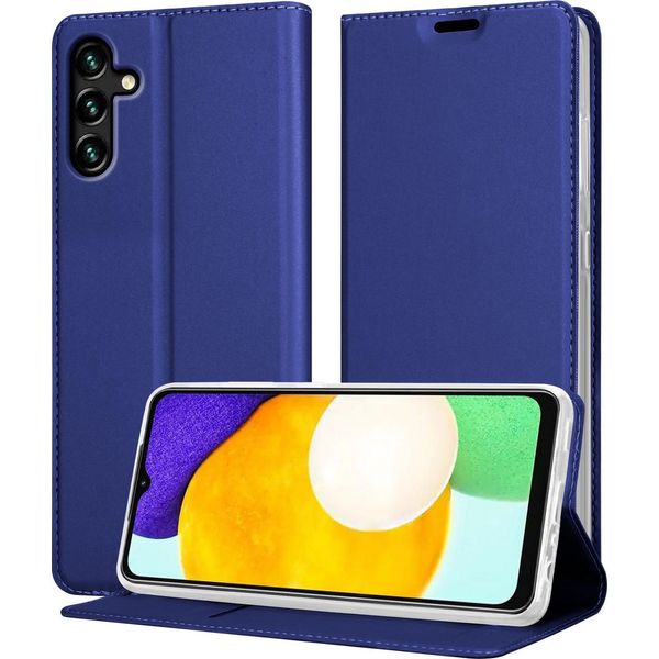 Cadorabo Custodia Per Cellulare Per Samsung Galaxy A13 5G Custodia Protettiva In Blu Cover Etui Book Case Booklet-image