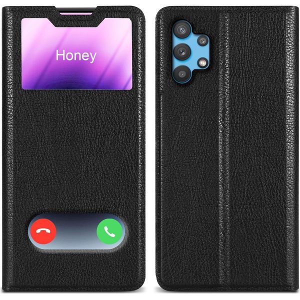 Cadorabo Custodia Protettiva Per Samsung Galaxy A32 5G Cover In Nero Custodia Del Telefono Cellulare Libro Custodia Cover Etui-image