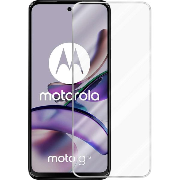 Cadorabo Pellicola Protettiva Per Motorola Moto G13 / G23 In Crystal Clear Pellicola Protettiva Temperata In Vetro Corazzato-image