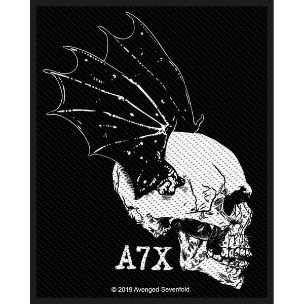 Avenged Sevenfold - Toppa "Skull Profile"" - Poliestere RO8371 (Taglia Unica) (Nero/Bianco)"-image