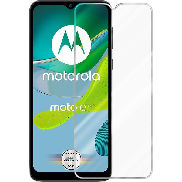 Cadorabo 3X Pellicola Protettiva Per Motorola Moto E13 In Crystal Clear Pellicola Protettiva Temperata Blindata Per Schermo-image