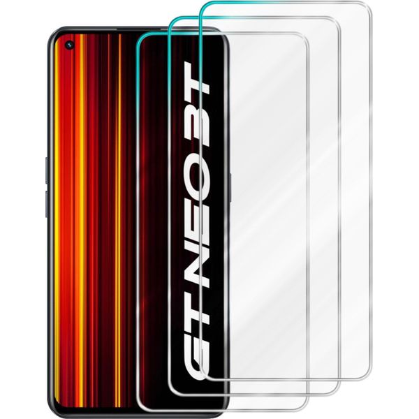 Cadorabo 3X Pellicola Protettiva Per Realme Gt Neo 3T In Crystal Clear Pellicola Protettiva Temperata Blindata Per Schermo-image