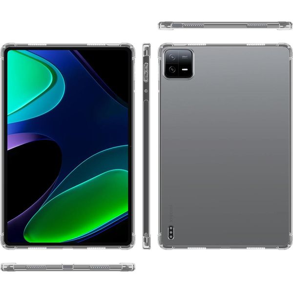 Custodia Cadorabo Per Xiaomi Pad 6 Pro In Full Transparent Custodia Protettiva In Tpu Flessibile In Silicone Cover Cover Telefono Cellulare-image