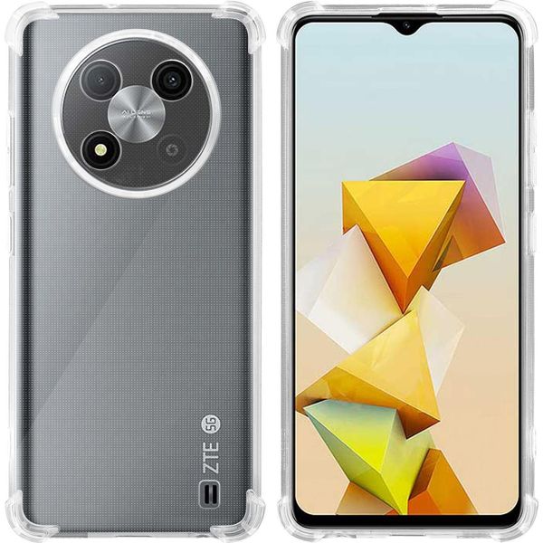 Custodia Cadorabo Per Zte Blade A73 5G In Full Transparent Custodia Protettiva In Tpu Flessibile Silicone Cover Cover Telefono Cellulare-image