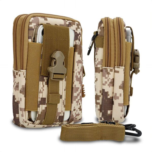 Custodia Tattica Per Cellulare -Molle- Custodia Edc Per Nokia 6 2017 Con Tracolla - Porta Cellulare Cover Militare Custodia Da Cintura Max. 6,7 Pollici-image