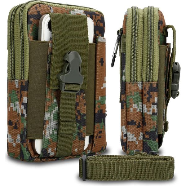 Custodia Tattica Per Cellulare -Molle- Custodia Edc Per Nokia 7 2017 Con Tracolla - Porta Cellulare Cover Militare Custodia Da Cintura Max. 6,7 Pollici-image