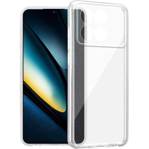 Custodia Cadorabo Per Xiaomi Poco F6 Pro In Full Transparent Custodia Protettiva In Tpu Flessibile Silicone Cover Cover Telefono Cellulare-image