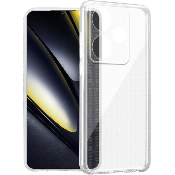 Custodia Cadorabo Per Xiaomi Poco F6 In Full Transparent Custodia Protettiva In Tpu Flessibile In Silicone Cover Cover Telefono Cellulare-image